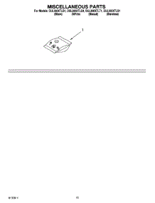 12 - Miscellaneous Parts Optional Parts (Not Included) parts for Whirlpool Dishwasher DUL300XTLQ1 from AppliancePartsPros.com