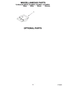 07 - Miscellaneous Parts Optional Parts parts for Whirlpool Dishwasher DUL200PKS1 from AppliancePartsPros.com