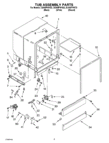 03 - Tub Assembly Parts parts for Whirlpool Dishwasher DU909PWKQ0 from AppliancePartsPros.com