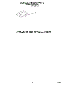07 - Literature And Optional Parts Miscellanious parts for Whirlpool Dishwasher 7DP840SWKX0 from AppliancePartsPros.com