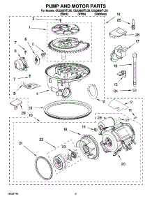 08 - Pump And Motor Parts parts for Whirlpool Dishwasher GU2300XTLQ0 from AppliancePartsPros.com