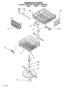 05 - Dishrack Parts parts for Whirlpool Dishwasher DU909PWKB0 from AppliancePartsPros.com