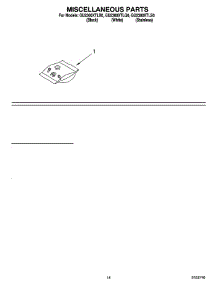 12 - Miscellaneous Parts parts for Whirlpool Dishwasher GU2300XTLB0 from AppliancePartsPros.com