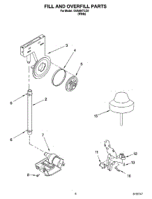 06 - Fill And Overfill Parts parts for Whirlpool Dishwasher GU640XTLQ0 from AppliancePartsPros.com