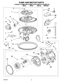 08 - Pump And Motor Parts parts for Whirlpool Dishwasher GU1200XTLT0 from AppliancePartsPros.com