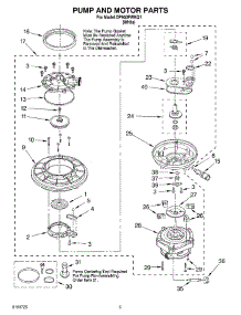 04 - Pump And Motor parts for Whirlpool Dishwasher DP940PWKQ1 from AppliancePartsPros.com
