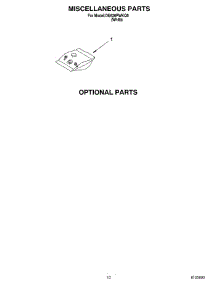 07 - Miscellaneous, Optional parts for Whirlpool Dishwasher DU620PWKQ0 from AppliancePartsPros.com