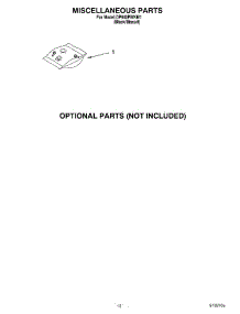 08 - Miscellaneous, Optional parts for Whirlpool Dishwasher DP940PWKM1 from AppliancePartsPros.com