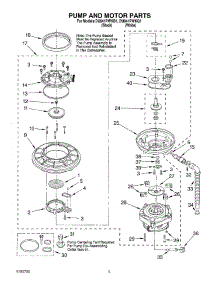 04 - Pump And Motor parts for Whirlpool Dishwasher DU941PWKB1 from AppliancePartsPros.com