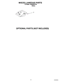 07 - Miscellaneous, Optional parts for Whirlpool Dishwasher DU400SWKW0 from AppliancePartsPros.com