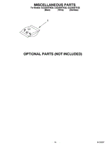 12 - Miscellaneous parts for Whirlpool Dishwasher GU2300XTKB0 from AppliancePartsPros.com