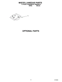 07 - Miscellaneous, Optional parts for Whirlpool Dishwasher DU840SWKQ0 from AppliancePartsPros.com