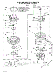 04 - Pump & Motor parts for Whirlpool Dishwasher DU911PWKQ0 from AppliancePartsPros.com