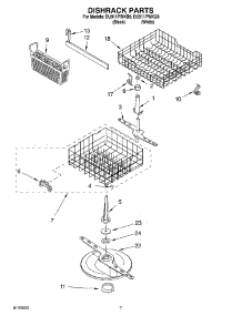 05 - Dishrack parts for Whirlpool Dishwasher DU911PWKQ0 from AppliancePartsPros.com