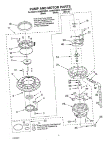 04 - Pump And Motor parts for Whirlpool Dishwasher DU960PWKQ1 from AppliancePartsPros.com