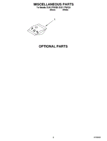 06 - Miscellaneous, Optional parts for Whirlpool Dishwasher DU911PWKB0 from AppliancePartsPros.com