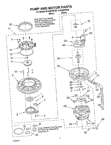 04 - Pump And Motor parts for Whirlpool Dishwasher DU948PWKB0 from AppliancePartsPros.com