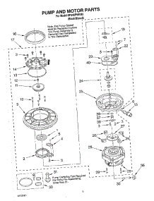 04 - Pump & Motor parts for Whirlpool Dishwasher DP940PWKM0 from AppliancePartsPros.com