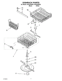 05 - Dishrack parts for Whirlpool Dishwasher DU910PWKQ0 from AppliancePartsPros.com