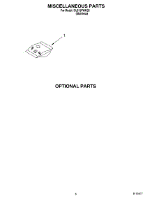 06 - Miscellaneous, Optional parts for Whirlpool Dishwasher DU915PWKS0 from AppliancePartsPros.com