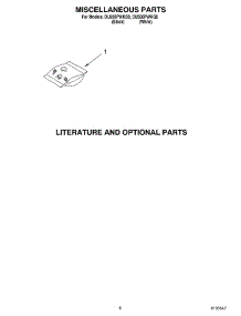 06 - Miscellaneous, Optional parts for Whirlpool Dishwasher DU930PWKQ0 from AppliancePartsPros.com