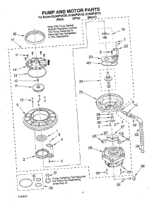 04 - Pump And Motor parts for Whirlpool Dishwasher DU940PWKT0 from AppliancePartsPros.com