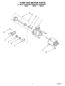 05 - Pump And Motor parts for Whirlpool Dishwasher DU850SWKQ0 from AppliancePartsPros.com