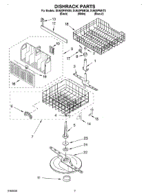 05 - Dishrack parts for Whirlpool Dishwasher DU920PWKB0 from AppliancePartsPros.com