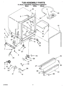 03 - Tub Assembly parts for Whirlpool Dishwasher DU850SWKT0 from AppliancePartsPros.com
