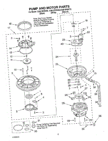 04 - Pump And Motor parts for Whirlpool Dishwasher DU915PWKB0 from AppliancePartsPros.com