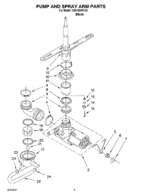 04 - Pump And Sprayarm parts for Whirlpool Dishwasher DU810SWKU0 from AppliancePartsPros.com