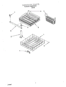 06 - Dishrack parts for Whirlpool Dishwasher DU890DWGU2 from AppliancePartsPros.com