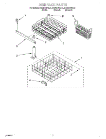 06 - Dishrack parts for Whirlpool Dishwasher DU840DWGT2 from AppliancePartsPros.com