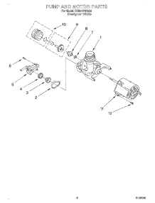 05 - Pump And Motor parts for Whirlpool Dishwasher DU801DWGQ2 from AppliancePartsPros.com