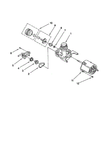 Pump And Motor parts for Whirlpool Dishwasher DU850DWGX2 from AppliancePartsPros.com