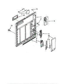 Inner Door parts for Whirlpool Dishwasher DU850DWGQ2 from AppliancePartsPros.com