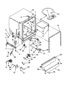 Tub Assembly parts for Whirlpool Dishwasher DU850DWGT2 from AppliancePartsPros.com