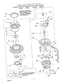 04 - Pump And Motor parts for Whirlpool Dishwasher DU912PFGB2 from AppliancePartsPros.com