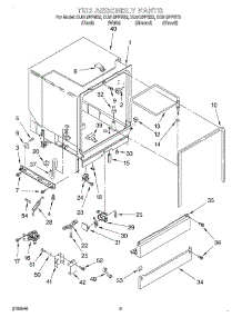 03 - Tub Assembly parts for Whirlpool Dishwasher DU912PFGZ2 from AppliancePartsPros.com