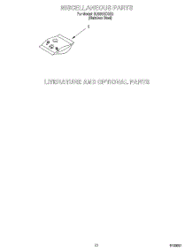 07 - Miscellaneous, Optional parts for Whirlpool Dishwasher GU980SCGS3 from AppliancePartsPros.com