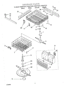 05 - Dishrack parts for Whirlpool Dishwasher DU920PFGZ4 from AppliancePartsPros.com