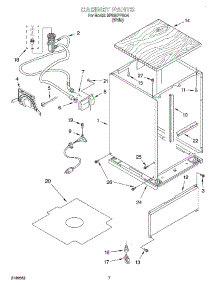 06 - Cabinet parts for Whirlpool Dishwasher DP920PFGQ4 from AppliancePartsPros.com