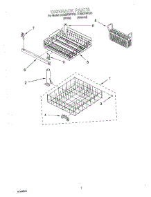 06 - Dishrack parts for Whirlpool Dishwasher DU890DWGZ2 from AppliancePartsPros.com