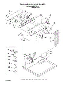 02 - Top And Console Parts parts for Whirlpool Dryer WED5790VQ1 from AppliancePartsPros.com