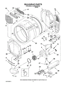 03 - Bulkhead Parts parts for Whirlpool Dryer 3LCED9100WQ0 from AppliancePartsPros.com