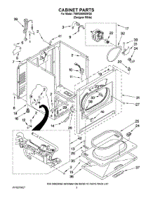 02 - Cabinet Parts parts for Whirlpool Dryer 7MWG66800WQ0 from AppliancePartsPros.com