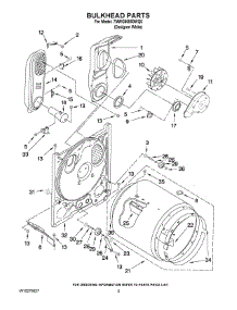 03 - Bulkhead Parts parts for Whirlpool Dryer 7MWG66800WQ0 from AppliancePartsPros.com