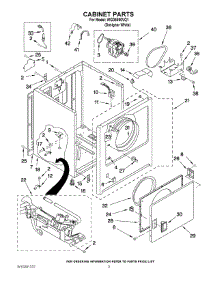 02 - Cabinet Parts parts for Whirlpool Dryer WGD5590VQ1 from AppliancePartsPros.com