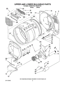 04 - Upper And Lower Bulkhead Parts parts for Whirlpool Dryer CSP2761TQ1 from AppliancePartsPros.com