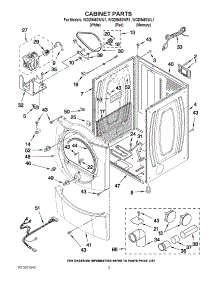 02 - Cabinet Parts parts for Whirlpool Dryer WGD9450WR1 from AppliancePartsPros.com